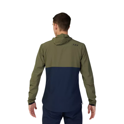 SUDADERA FOX RANGER WIND  VERDE
