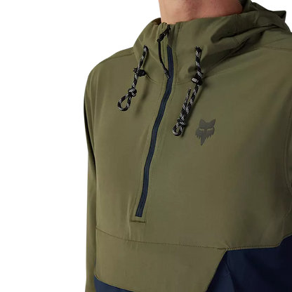 SUDADERA FOX RANGER WIND  VERDE