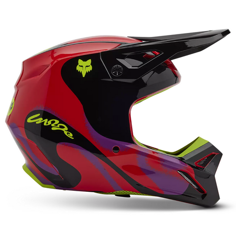 CASCO FOX V1 EMOTION ROJO