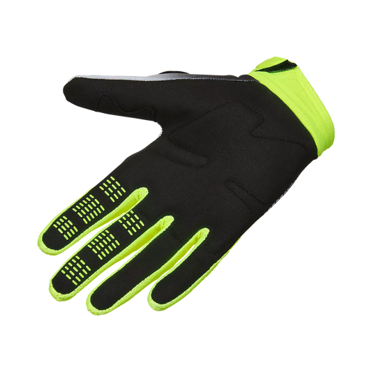 GUANTES FOX 180 COLLECT GRIS/AMARILLO