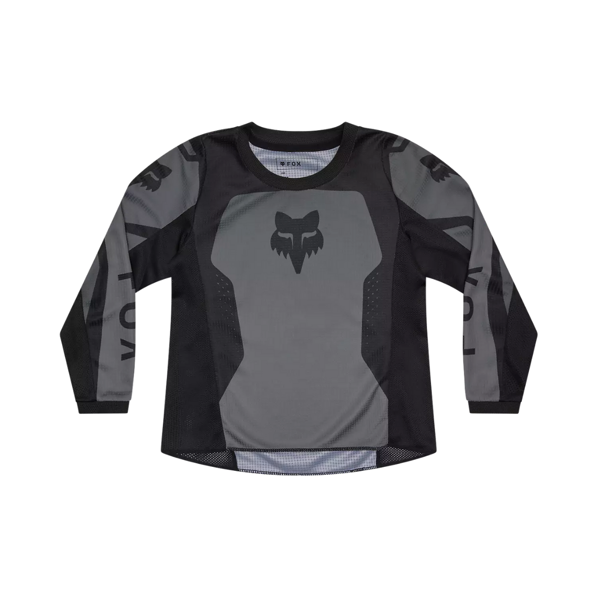 JERSEY FOX 180 SHIELD INFANTIL NEGRO KM (5 AÑOS)