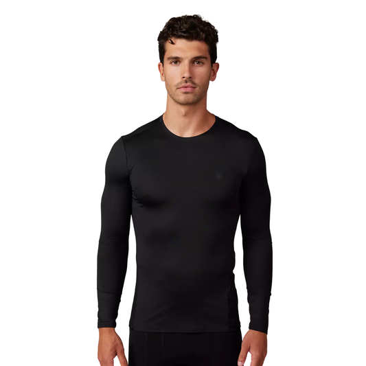CAMISETA INTERIOR FOX TECBASE MANGA LARGA  NEGRO