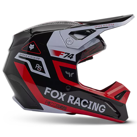 CASCO FOX V1 RACE SPEC ROJO