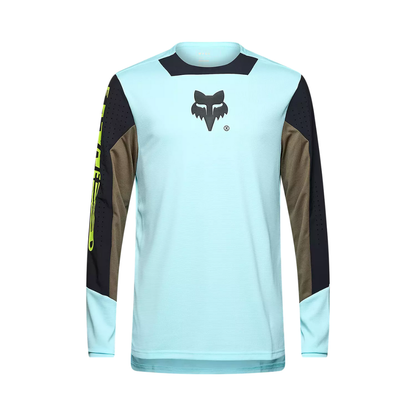 JERSEY FOX DEFEND M LARGA ELEVATED AZUL CLARO