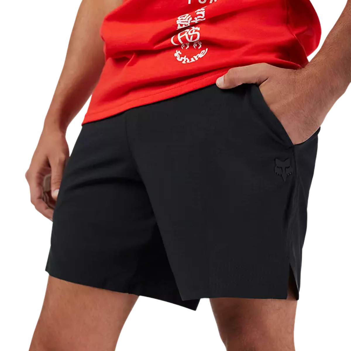 SHORT FOX MOTIVE 7" NEGRO