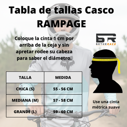 CASCO FOX RAMPAGE 5050 GRIS CLARO