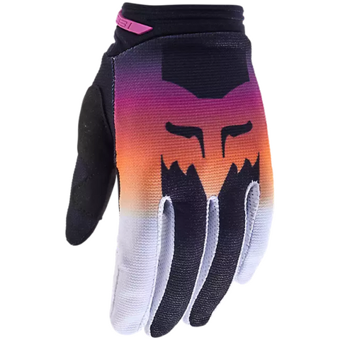 GUANTES FOX 180 FLORA MUJER NEGRO