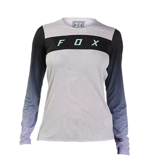 JERSEY FOX DAMA FLEXAIR  RACE  BLANCO