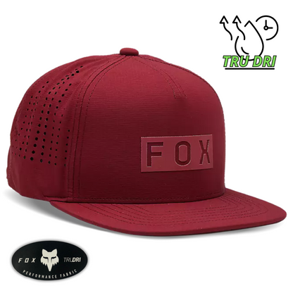 GORRA FOX SNAPBACK WORDMARK ROJO OS
