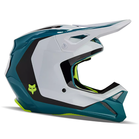 CASCO FOX V1 NITRO AZUL TURQUESA