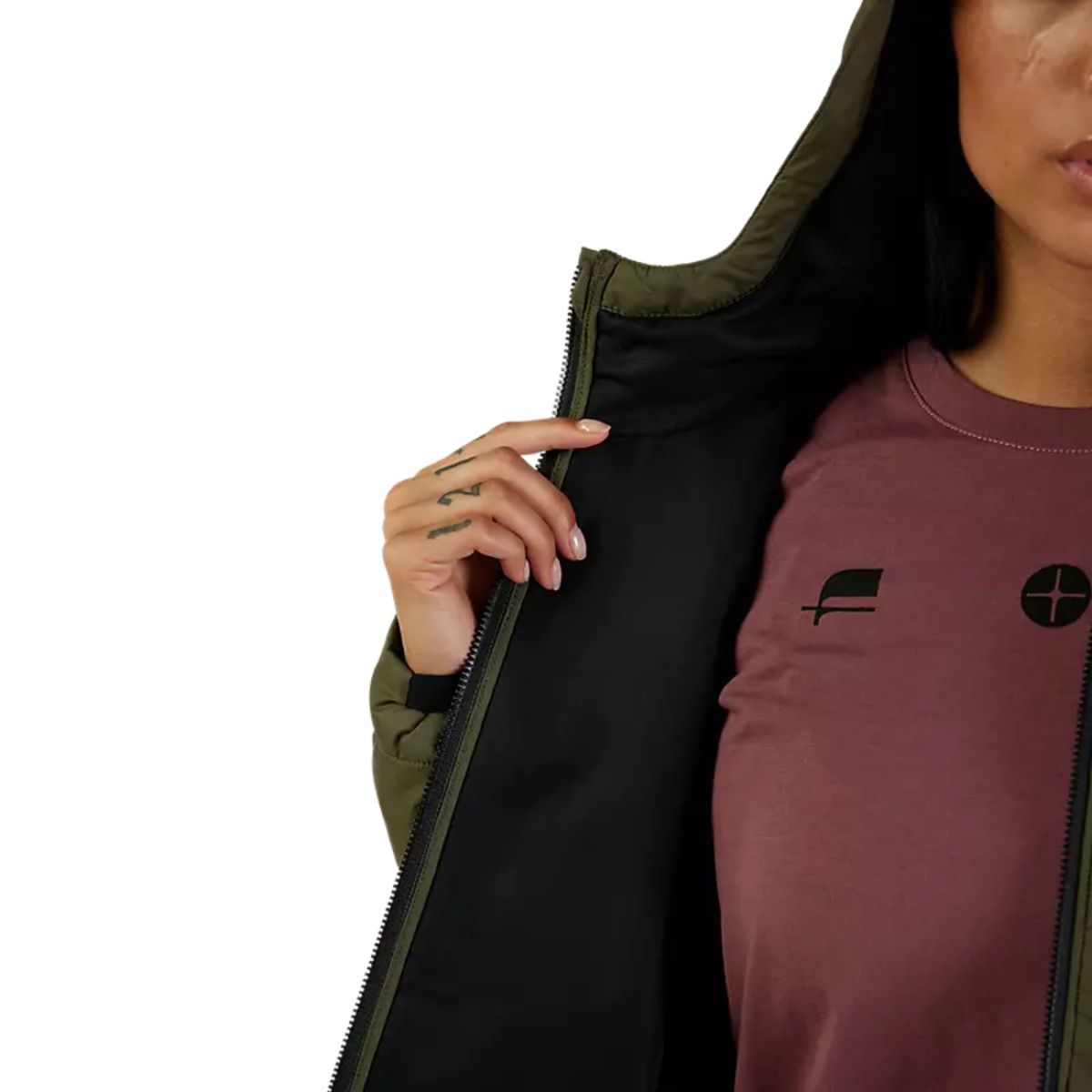 CHAMARRA FOX RIDGEWAY  MUJER VERDE