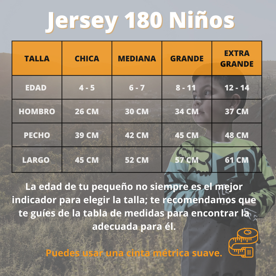 JERSEY FOX 180 LEAN NGO/ROSA INFANTIL