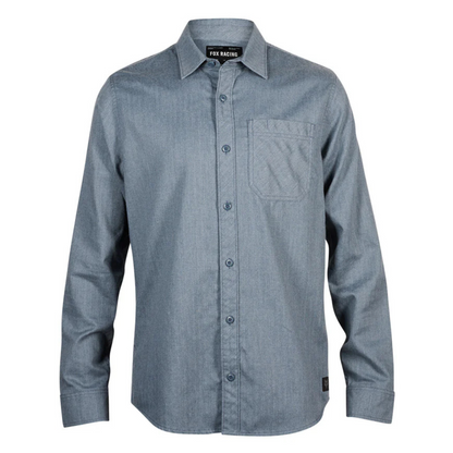 CAMISA FOX FLANNEL LEVEL UP AZUL MEDIANA