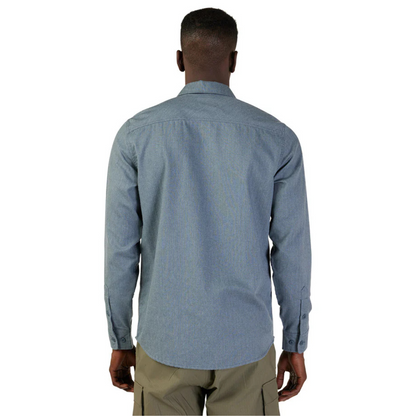 CAMISA FOX FLANNEL LEVEL UP AZUL MEDIANA