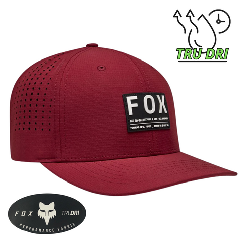 GORRA FOX FLEXFIT TECH ROJO OXIDO