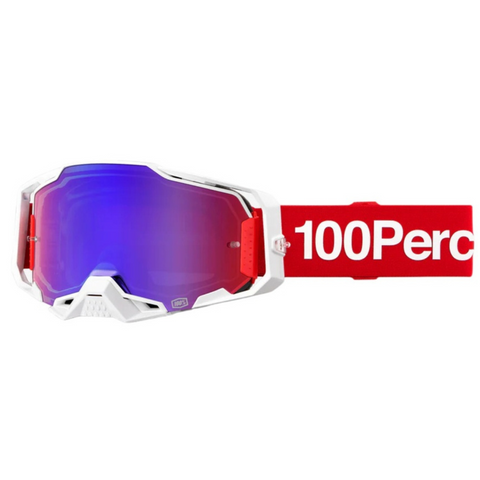GOGGLES 100% ARMEGA CORBIN MICA ESPEJO ROJO/AZUL