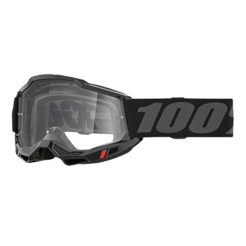 GOGGLES 100% ACCURI 2 ENDURO MTB NEGROS MICA CLARA