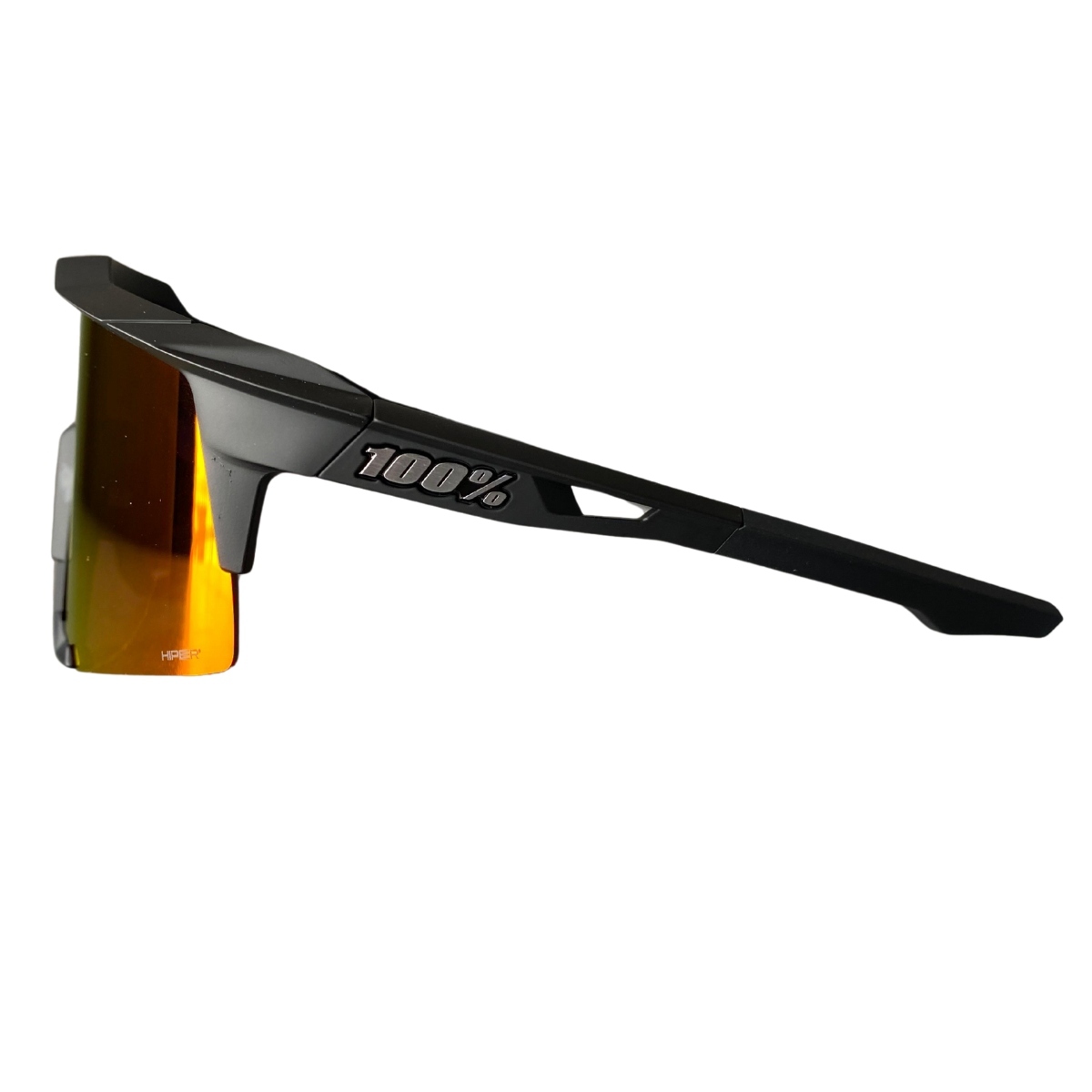 LENTES 100% SPEEDCRAFT SOFT TACT BLACK HiPER RED MULTILAYER MIRROR LENS