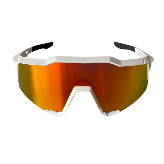LENTES 100% SPEEDCRAFT SOFT TACT OFF WHITE HiPER RED MULTILAYER MIRROR LENS