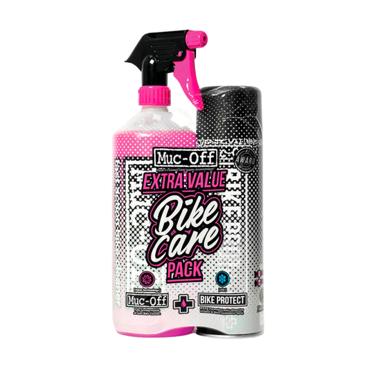 MUC-OFF PAQUETE LIMPIADOR + PROTECTOR DE BICICLETA