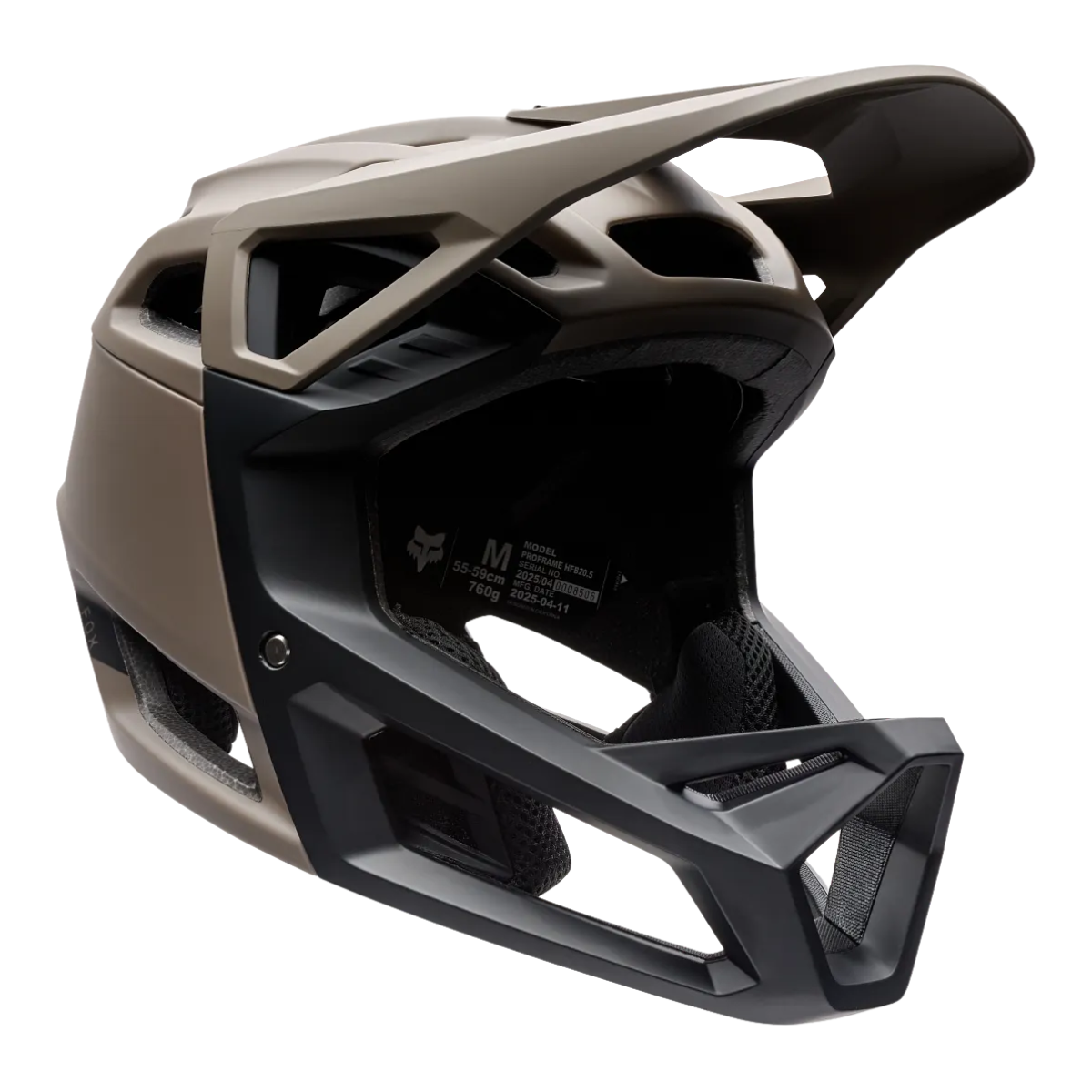 CASCO FOX PROFRAME SOLID CE CAFÉ MEDIANA (55-59 CM)