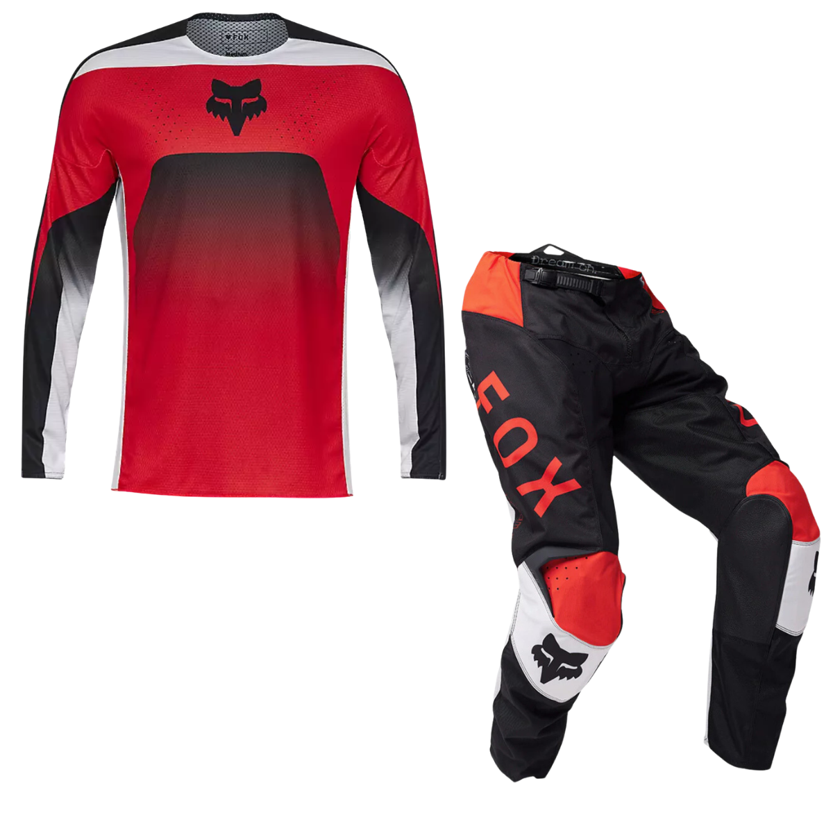 KIT FOX ROJO NEGRO PANT 30/ JERSEY M