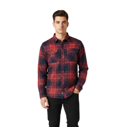 CAMISA FOX FLANNEL TRAILDUST ROJO CHICA