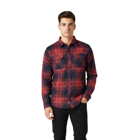 CAMISA FOX FLANNEL TRAILDUST ROJO CHICA