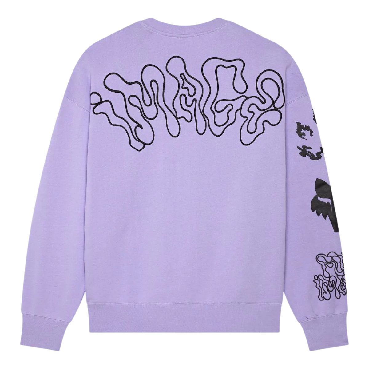 SUDADERA FOX CREW OV HELLO FUTURE MORADO