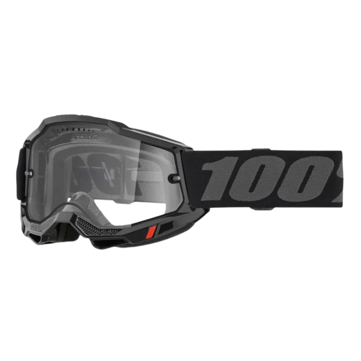 GOGGLES 100% ACCURI 2 ENDURO MTB NEGROS MICA CLARA