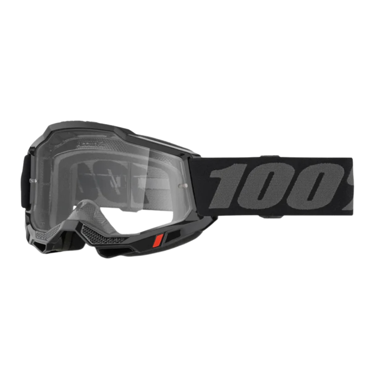 GOGGLES 100% ACCURI 2 NEGROS MICA CLARA