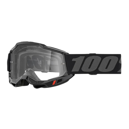 GOGGLES 100% ACCURI 2 NEGROS MICA CLARA