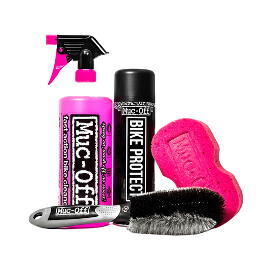 MUC-OFF KIT ESENCIAL DE CUIDADO DE BICICLETA 4 EN 1