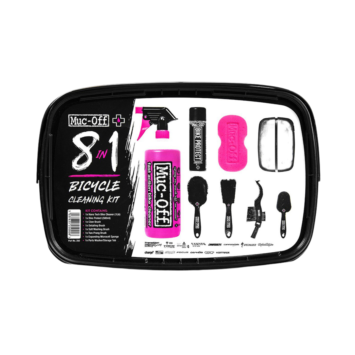 MUC-OFF KIT DE LIMPIEZA DE BICICLETA 8 EN 1
