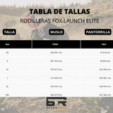 RODILLERAS FOX LAUNCH ELITE  NEGRO