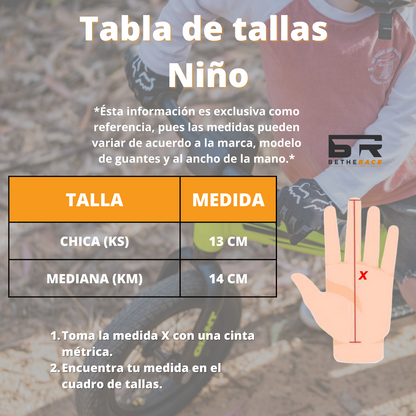 GUANTES FOX NIÑO DIRTPAW ROJO