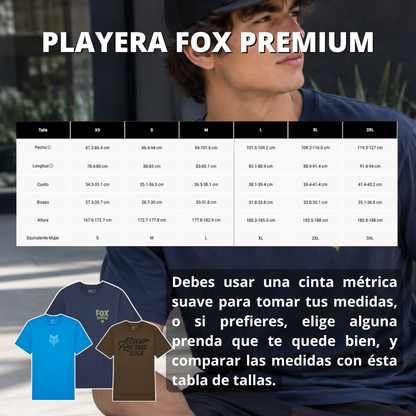 PLAYERA FOX PREMIUM EMBLEM CAFFE