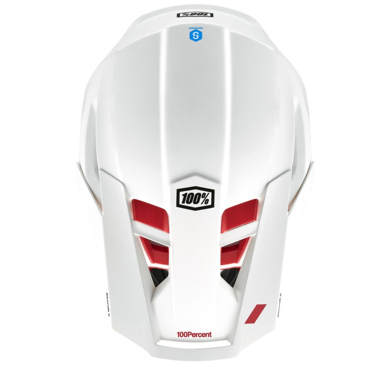 CASCO 100% AIRCRAFT 2 BLANCO/ROJO