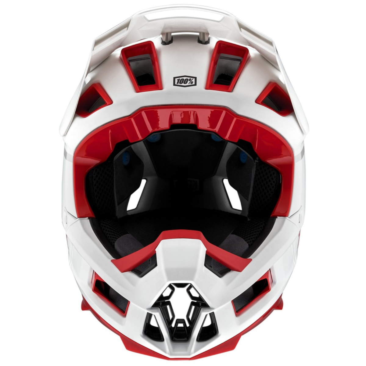CASCO 100% AIRCRAFT 2 BLANCO/ROJO