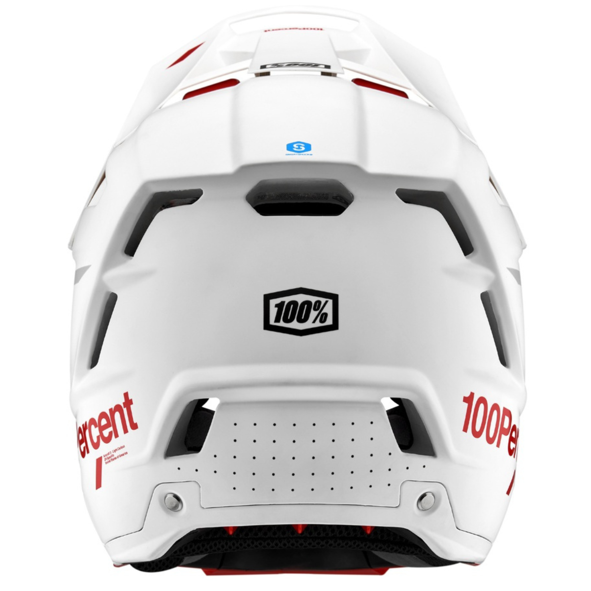 CASCO 100% AIRCRAFT 2 BLANCO/ROJO