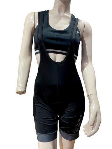 BIB SHORT 100% EXCEEDA DAMA NEGRO/GRIS