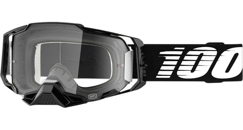 GOGGLES 100% ARMEGA NEGROS MICA CLARA