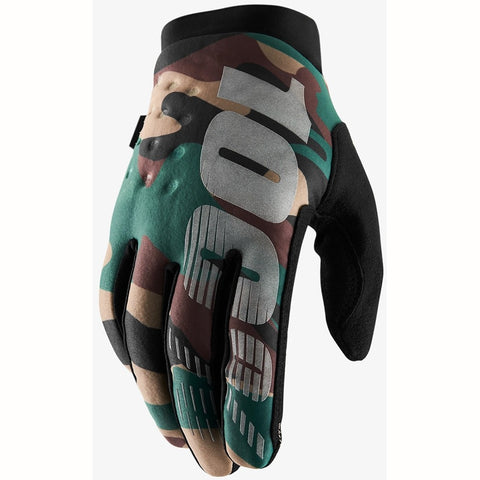 GUANTES 100% BRISKER CAMO/NEGRO