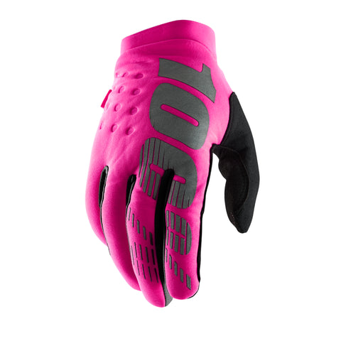 GUANTES 100% BRISKER ROSA NEON