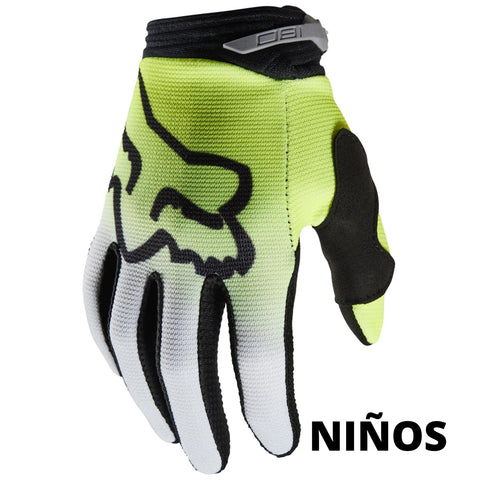 GUANTES NIÑO FOX 180 TOXSYK AMARILLO