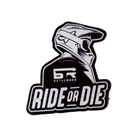 STICKER RIDE OR DIE NEGRO