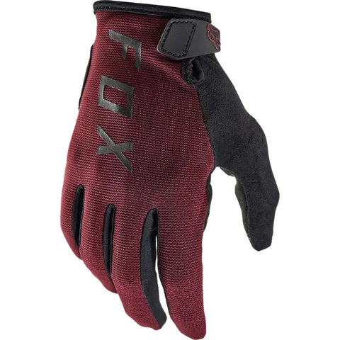 GUANTES FOX RANGER GEL VINO