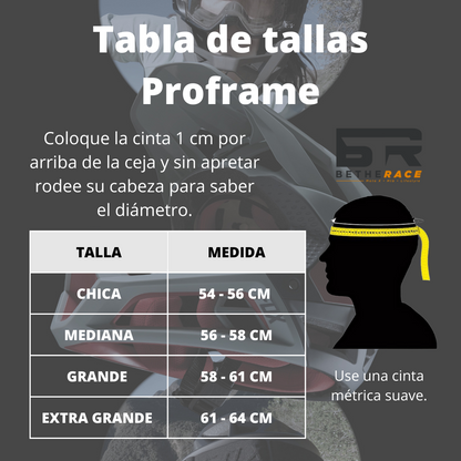 CASCO FOX PROFRAME RIZER CE NARANJA MEDIANA