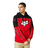 SUDADERA FOX ZIPPER DVIDE ROJO