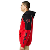 SUDADERA FOX ZIPPER DVIDE ROJO